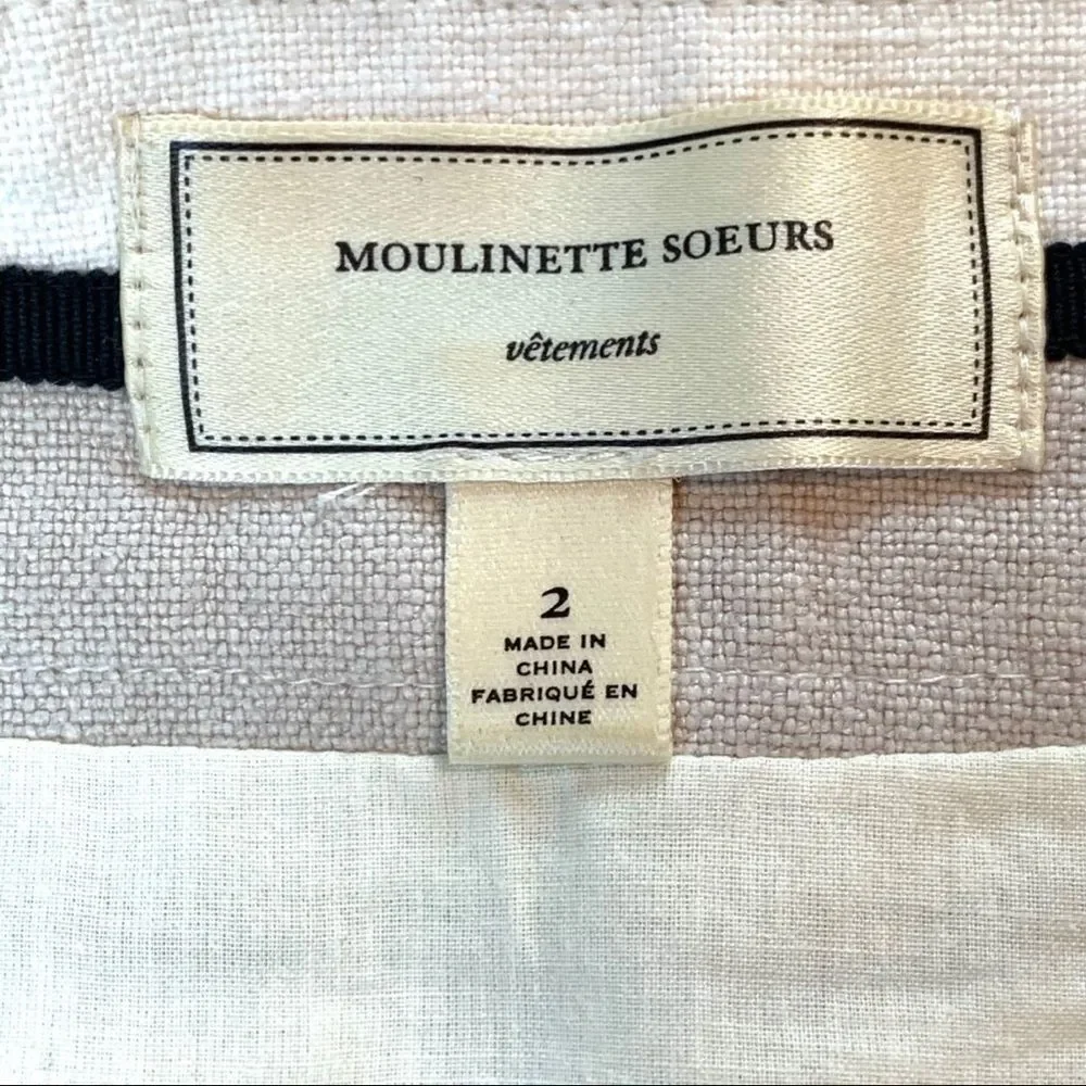 Anthropologie Moulinette Soeurs Y2k Ivory Leaf Lace Boho Coastal Mini Skirt